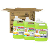 Mr. Clean Professional finished floor cleaner bottle demonstrates powerful cleaning on tile, terrazzo, and hardwood