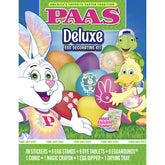 PAAS Deluxe Easter egg dye tablets offer bright color options for decorating eggs.