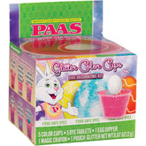 PAAS Glitter Color Cups set with inner glitter for bright eggs in Easter hunts.