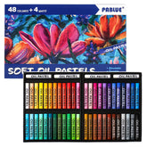 PABLUE Oil Pastels 48 colors pack for vibrant blends and smooth application.