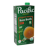 Pacific Foods Organic Beef Bone Broth carton 32oz for convenient, nourishing sips