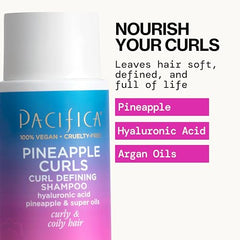 Pacifica Pineapple Curls conditioner texture closeup showing slip for detangling
