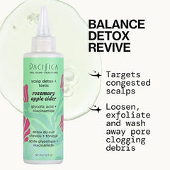 Pacifica Rosemary ACV Tonic Pour showing easy scalp application.