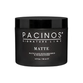 Pacinos Matte Hair Paste bottle front showing all-day hold and natural finish.