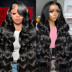 Padise HD transparent 13x6 lace closeup shows realistic hairline and finesse.