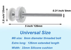 PAFOWO extra-long spindle rod 12 cm fits wider openings