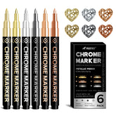 Pagather chrome marker shown with 0.7 mm tip for metal and plastic detailing.