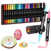 Pagather dual-tip markers with fine tip and brush tip for detailed art
