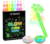 Pagather glow markers in eight colors for vivid DIY art projects.