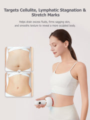 Paiaito anti cellulite massage tool on legs for smoother skin.