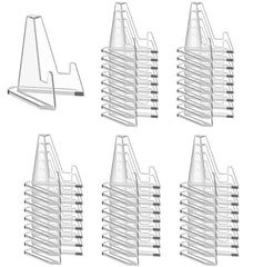 Pairswind 50-pack display stand in clear acrylic showcasing a card collection neatly