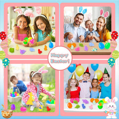 PaLeyFer dinosaur mochi toys designed for safe squeezing inside eggs
