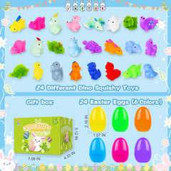 PaLeyFer squishy dinosaur toys inside eggs for tactile play and on-the-go fun