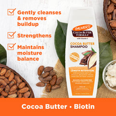 Palmer's biotin hair Shampoo ingredients highlight natural protectants.