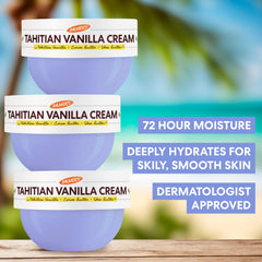 Cream spread on skin showing instant moisture boost and smoothness.