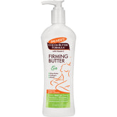 Palmer's Cocoa Butter Firming Butter bottle shows smooth texture and firming action