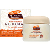 Palmer's Cocoa Butter Night Cream packaging showing premium ingredients for soft skin.