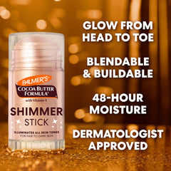 Palmer's Shimmer Stick creates a decolletage glow on the go.