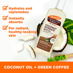Close-up of Palmer's oil texture highlighting non-greasy, lightweight moisturization.
