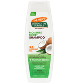 Palmer's Coconut Oil Formula Moisture Boost Shampoo bottle pouring for deep hydration
