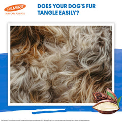 Palmer's for Pets coat spritz-on demonstrates moisture and manageability