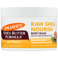 Palmer's Raw Shea Butter Balm jar close-up showing rich hydration for dry skin