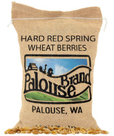 Palouse Brand hard red spring wheat berries 5lb bag ready for milling at home.