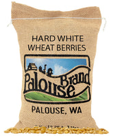 Palouse Brand hard white wheat berries pack shot for pantry storage and resilience.