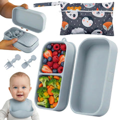 Palz & Pandy carrying case for baby travel keeps meals organized on the go.