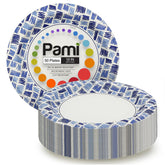 PAMI heavy-duty 10-inch blue plate for mess-free meals