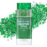 Paminify green hair glitter stick adds waterproof sparkle to hair and skin.