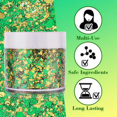 Paminify Self-Adhesive Carnival Glitter stays put without glue.