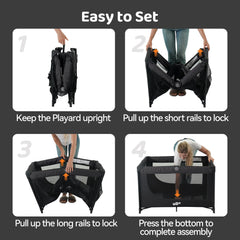 Pamo Babe pack and play fully assembled for use