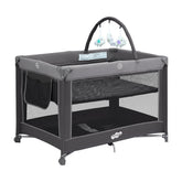 Pamo Babe portable playpen folded with carry bag for easy storage