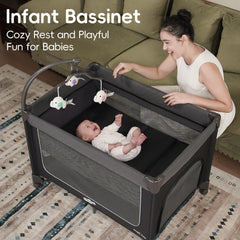 Pamo Babe Magic Fold Stable Frame offers sturdy support for safe play