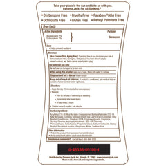 Panama Jack Sunscreen Tanning Lotion SPF 8 bottle back label highlights cruelty-free and gluten-free claims