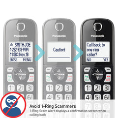 KX-TGD830M handset with illuminated keypad enabling quick dialing