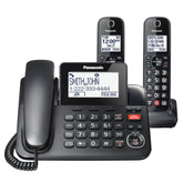 Panasonic KX-TGF852B corded base with clear LCD display for easy caller identification