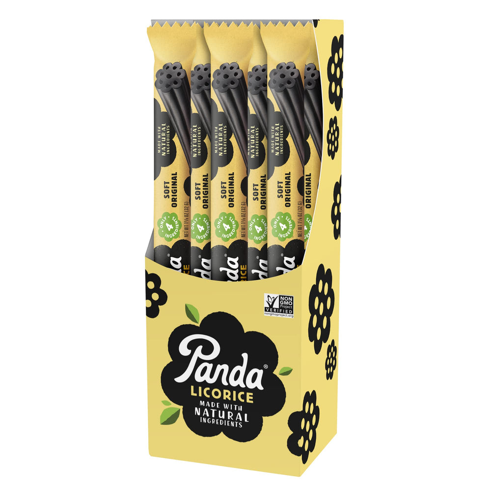 Panda Natural Soft Licorice pack shown for on-the-go snacking.
