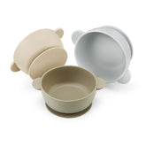 PandaEar suction base baby bowls prevent spills on flat surfaces