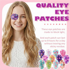 Panelee eye patches butterfly pattern offers cheerful flair and easy removal.