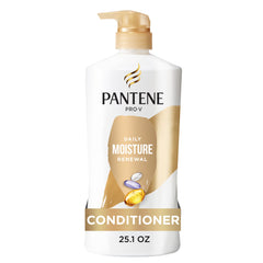 Pantene Daily Moisture Renewal conditioner bottle front view highlighting 72-hour hydration