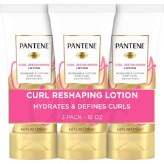 Pantene Pro-V Curl Cream bottle pouring for easy application