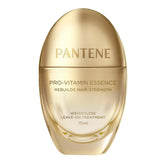 Pantene Pro-Vitamin Essence bottle pour showing convenient daily mist for hair strength