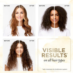 Pantene Rice Water Shampoo pump emphasizes easy daily use
