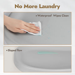 Papablic changing pad with dual buckle system for secure one-handed fastening