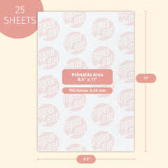 flat paper2eat wafer sheets sized 8.5 by 11 inches ready for printing
