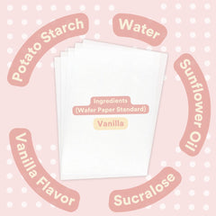 resealable bag of paper2eat wafer sheets preserves freshness for quick decorating