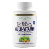 Paradise Herbs Earth's Blend capsule bottle supports daily wellness.