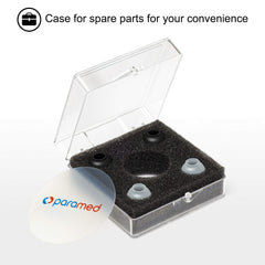 Paramed extra diaphragm and durable latex-free tubing for long-term use.